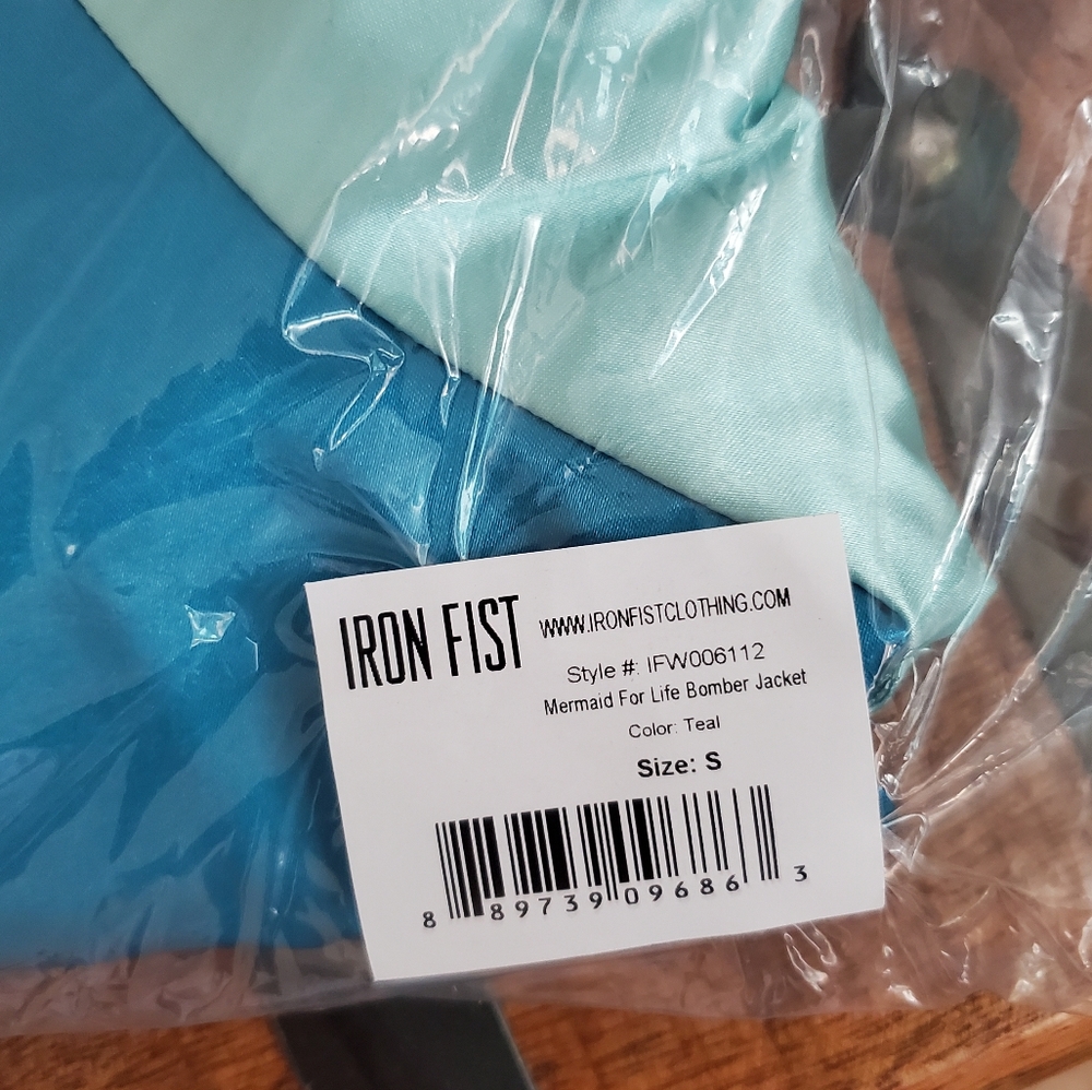 🧜‍♀Iron Fist Mermaid For Life Bomber Jacket🧜‍♀️ - Picture 8 of 16